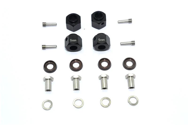 GPM Hexagones +9mm alu (x4) TRX4010/9MM
