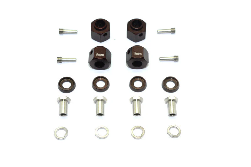GPM Hexagones +9mm alu (x4) TRX4010/9MM - Image 2