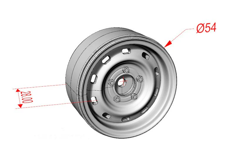GPM Jantes bedlock aluminium 1.9 crawler (x2) ZSP049-S - Image 2