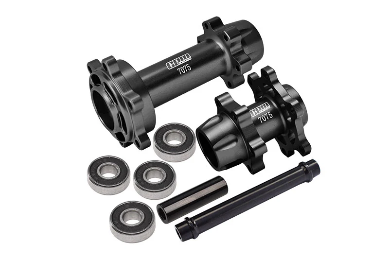 GPM Moyeux de roue avant/arrière Alu 7075 Noir MX0067-BK