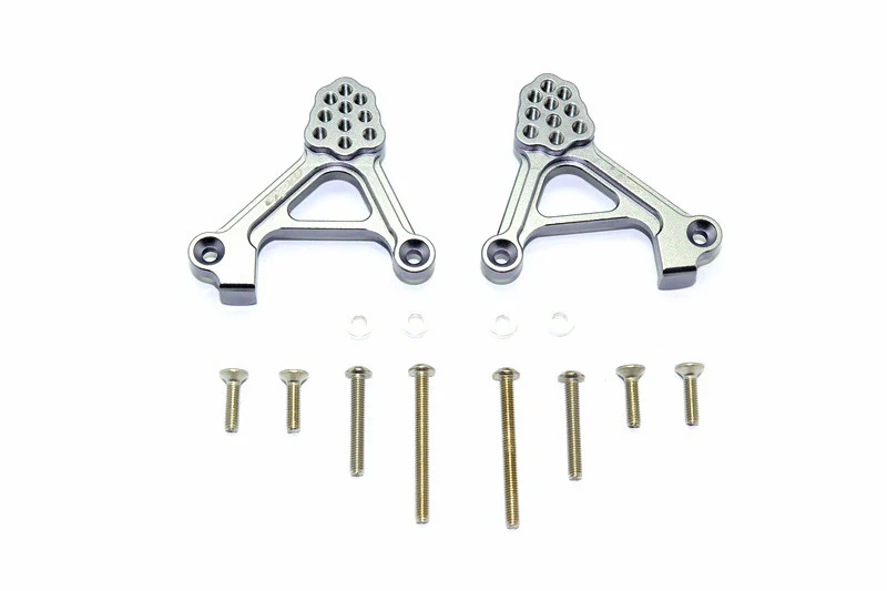 GPM Support amortisseur arrière réglable alu gris (x2) TRX4030-GS