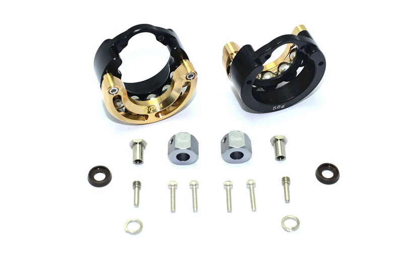 GPM Système de leste pendulaire + Hexa +9mm alu/laiton (x2) TRX4023B