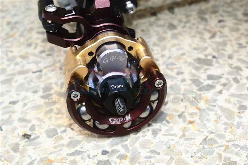 GPM Système de leste pendulaire + Hexa +9mm alu/laiton (x2) TRX4023C - Image 6