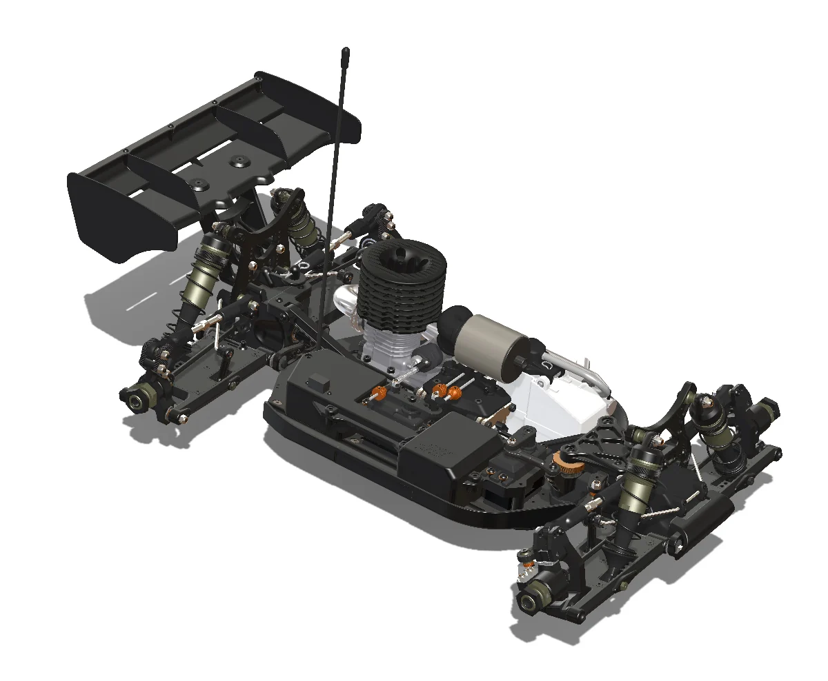 HB Racing Nitro Buggy D8 RS Competition KIT 204900 - Image 2