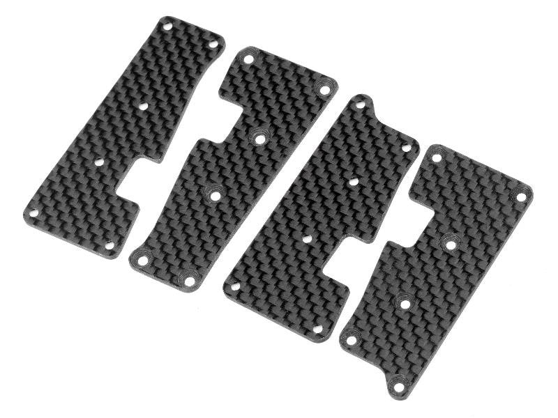 HB Racing Renfort de Triangle Carbone (x4) D418 112803
