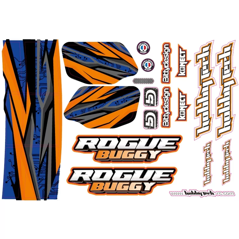 Hobbytech Planche de Stickers pour Rogue Buggy STICK-RGBUG - Image 2