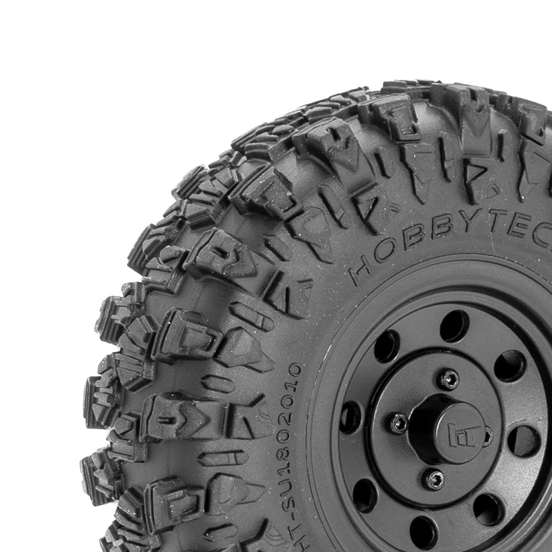 Hobbytech Roues Complètes Noir Crawler Climber 1.9 Class1 (x2) HT-SU1802011 - Image 4