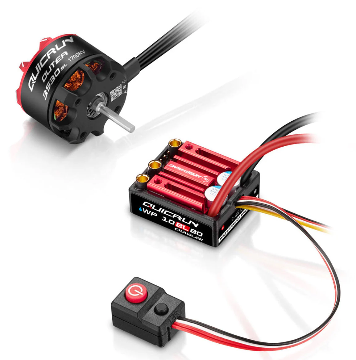 Hobbywing Combo QuicRun Outer Crawler WP10BL80 + Moteur 3530SL