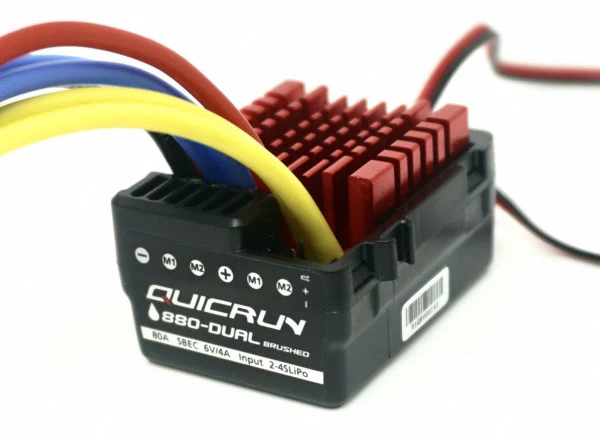 Hobbywing Variateur QuicRun 0880 Dual 80A BRUSHED HW30120301 - Image 3