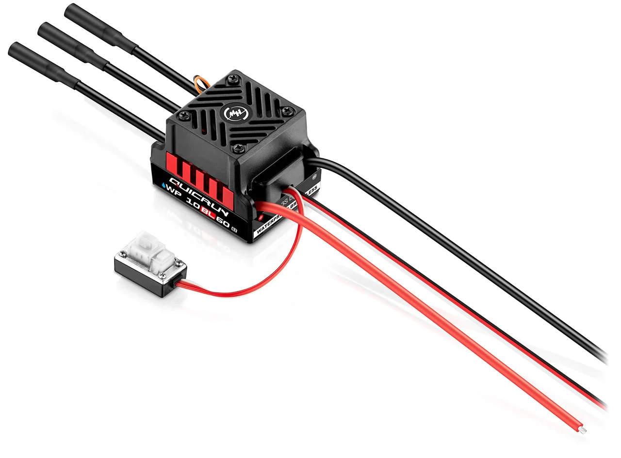 Hobbywing Variateur QuicRun WP10BL60 G2 60A 2-3S HW30107300 - Image 2