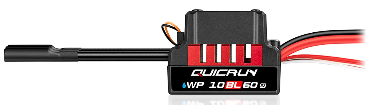 Hobbywing Variateur QuicRun WP10BL60 G2 60A 2-3S HW30107300 - Image 3