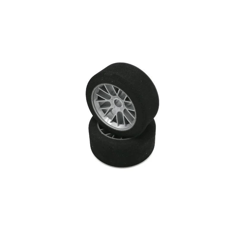 Hot Race Pneus PanCar 1/10 Avant 35° + Jantes (x2) 10HR007-0031