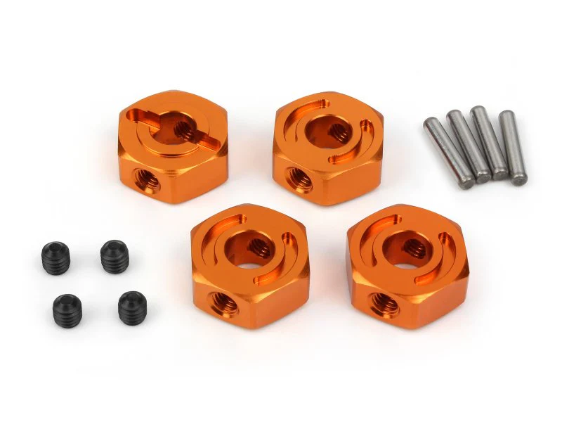 HPI Hexagone 12mm Alu Orange (x4) Jumpshot 160240