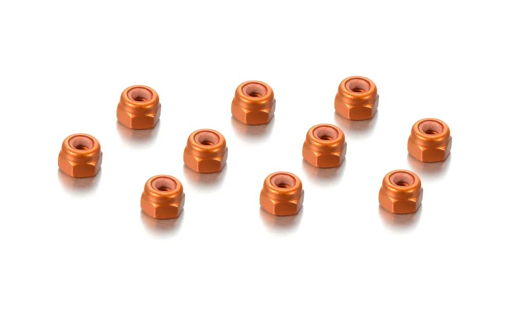Hudy Ecrous M3 Orange (x10) 296530-O
