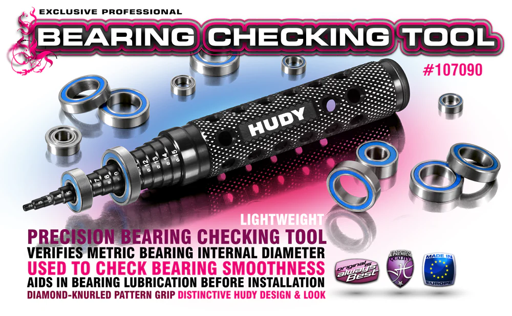 Hudy Outils de Controle roulement ø2 à ø15mm 107090 - Image 3