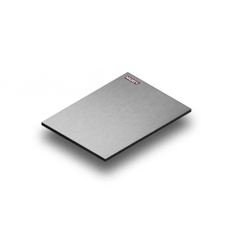 Hudy Planche de Réglage Lightweight Gris Titan 1/10" Piste 108304