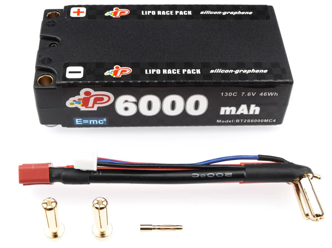 Intellect Accu lipo Shorty Graphene MC4 HV 7.6v 6000mah 130C IP-BT2S6000MC4 - Image 2