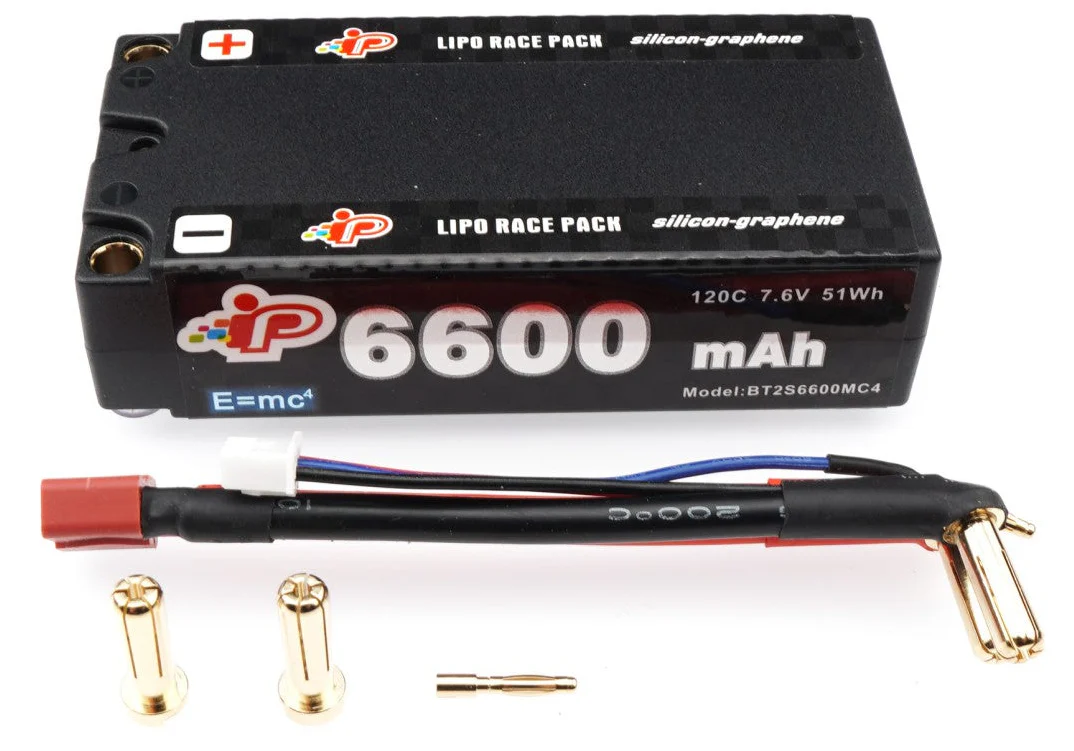 Intellect Accu lipo Shorty Graphene MC4 HV 7.6v 6600mah 120C IP-BT2S6600MC4 - Image 2