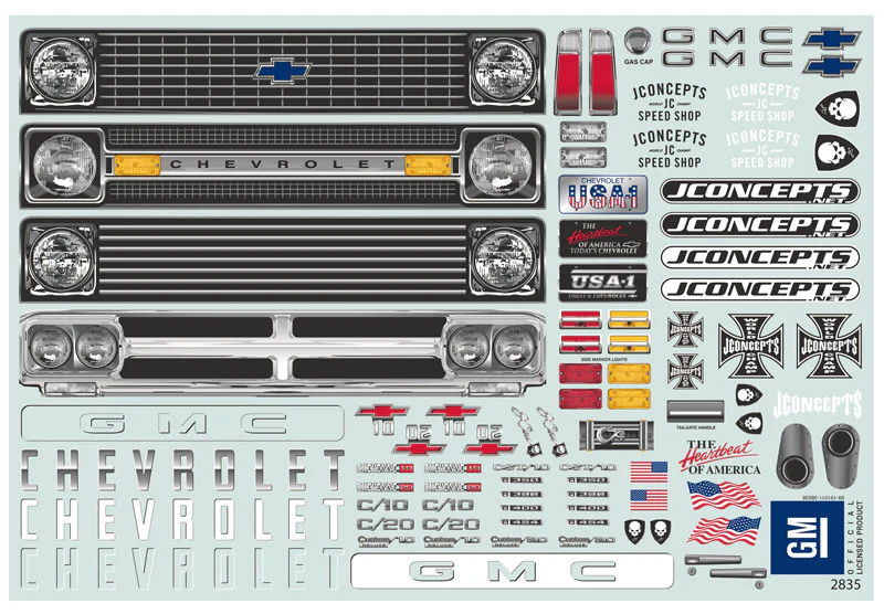 Jconcepts Carrosserie Chevy C10 1970 TRX4 0416 - Image 5