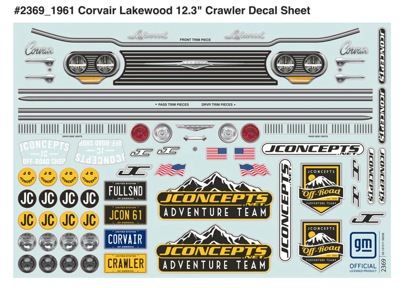 Jconcepts Carrosserie Corvair 1961 Lakewood TRX4 Sport 0480 - Image 4