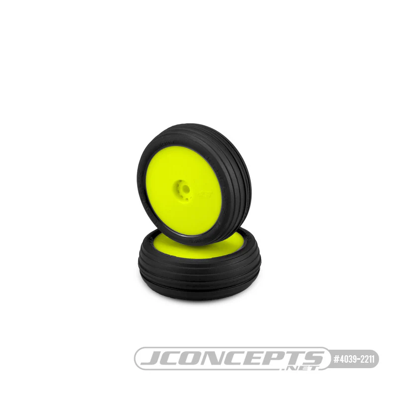 Jconcepts Pneus Hawk + Jantes Avant Jaune Losi Mini-B 2.0 4039-2211