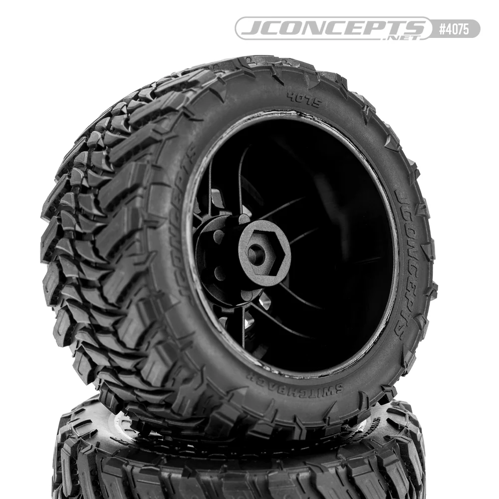 JConcepts Pneus Switchback + Jantes (x2) Rustler 4075-39812 - Image 2