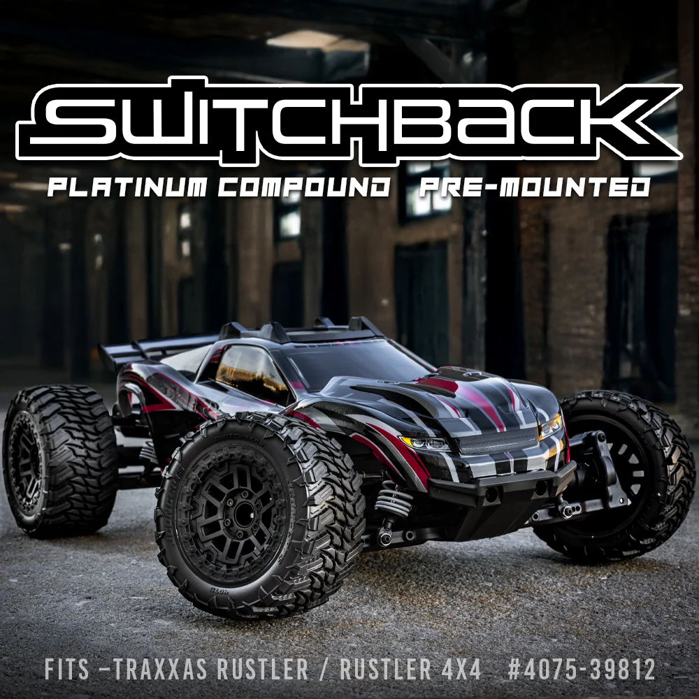JConcepts Pneus Switchback + Jantes (x2) Rustler 4075-39812 - Image 3