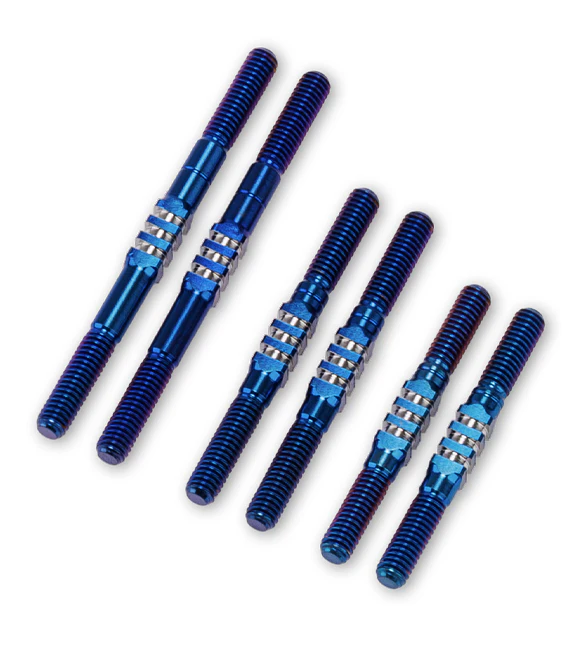 Jconcepts Set biellettes titane Bleu (6Pcs) RC10 5292-1