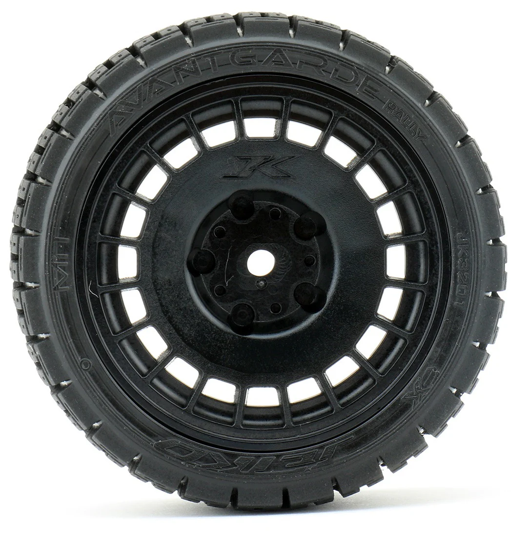 Jetko RC Pneus EX Rallye Avantgarde + Jantes Noir (x4) JK3201RB - Image 2