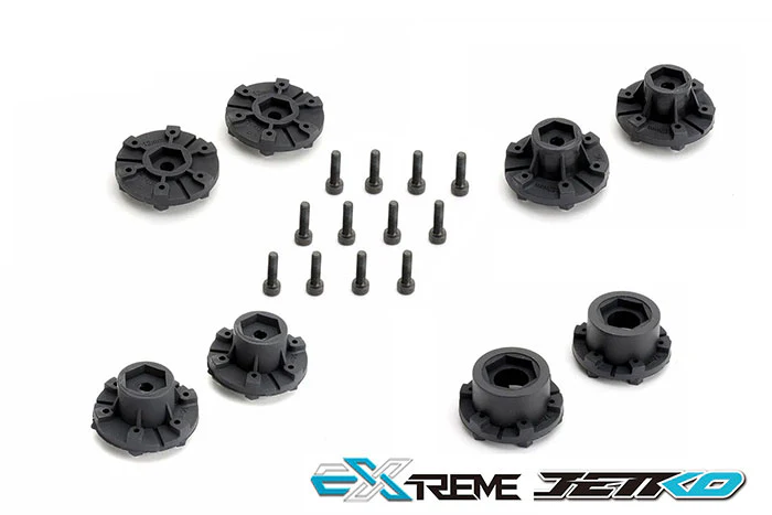 Jetko RC Pneus ST King Cobra + Jantes Noir 2.8" (x2) ST 1/10 JK2702CB - Image 3