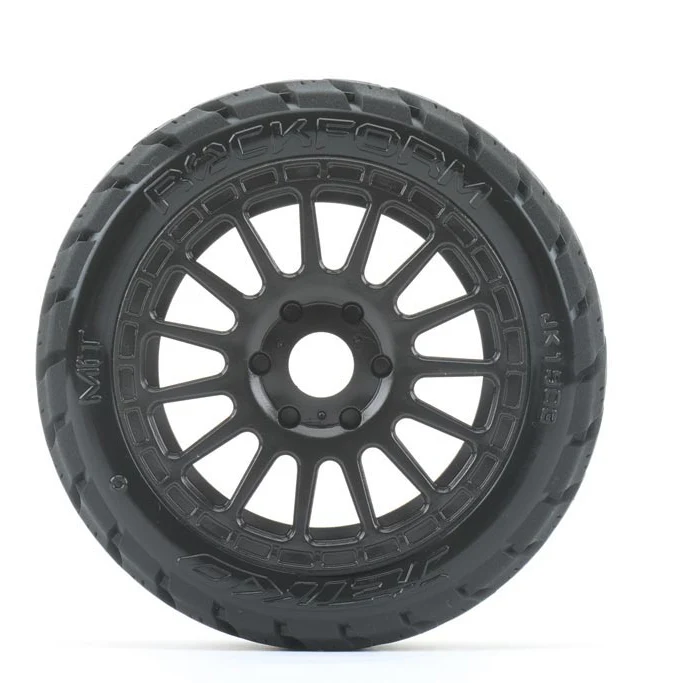Jetko RC Pneus Rockform + Jantes Noir (x2) Buggy 1/8 JK1503RB - Image 2