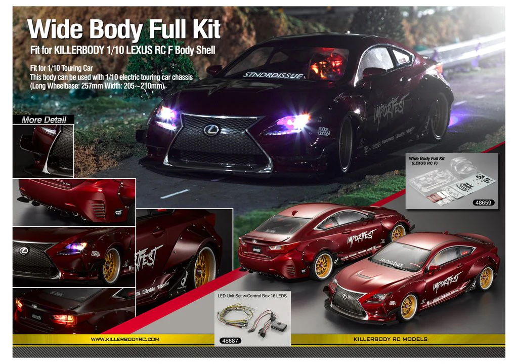 Killer Body Kit complet d’élargisseure d'aile Lexus RC-F 48659 - Image 4