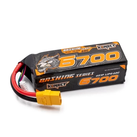Konect Lipo 14.8v 6700mah 60C 4S1P Bash XT90