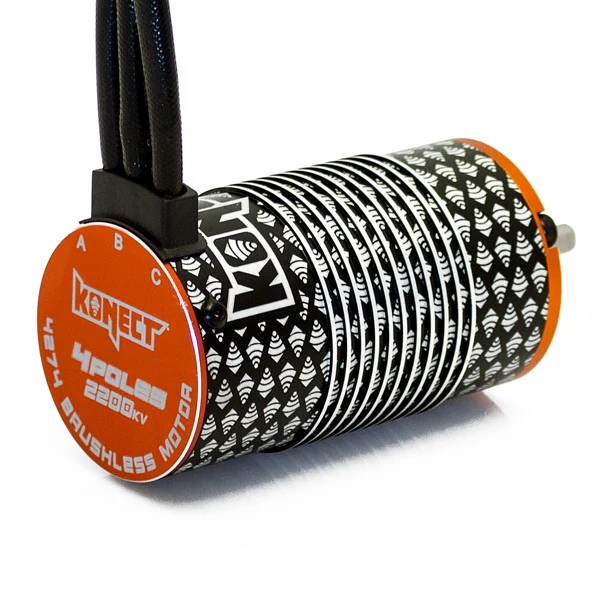 Konect Moteur brushless 4 pôles 1/8 4274 2200KV - Image 2
