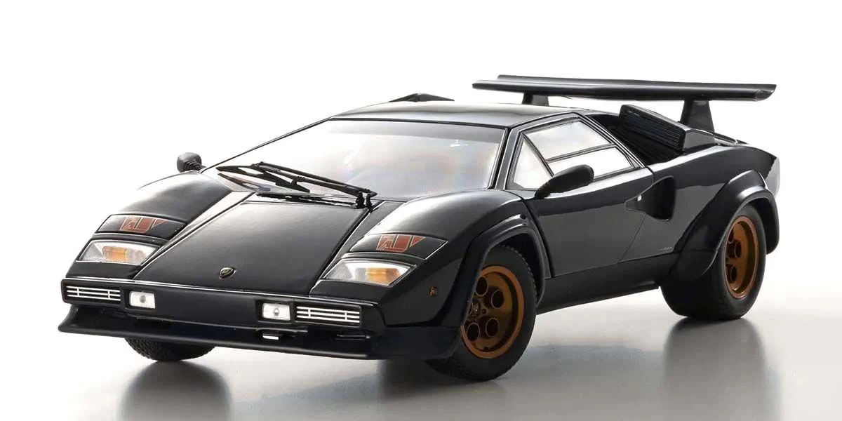 Kyosho Diecast Lamborghini Countach LP500S Walter Wolf 1982 Dark Blue 1/18 KS08320D - Image 5