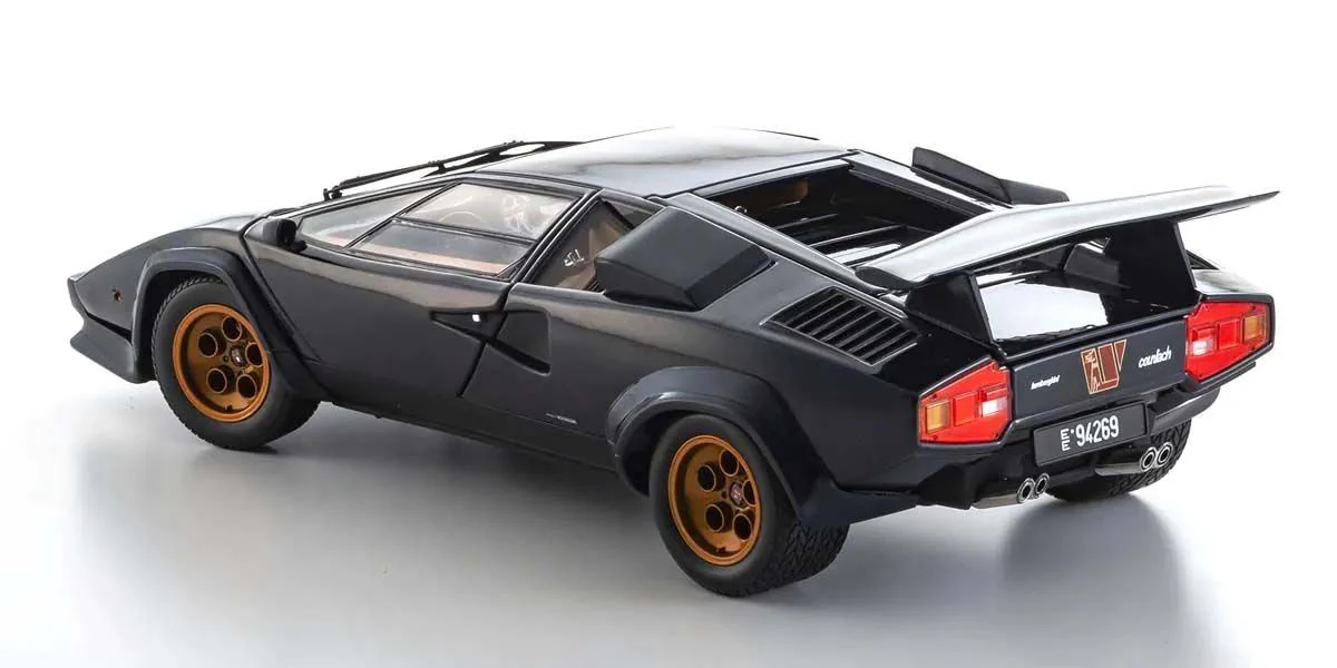 Kyosho Diecast Lamborghini Countach LP500S Walter Wolf 1982 Dark Blue 1/18 KS08320D - Image 7