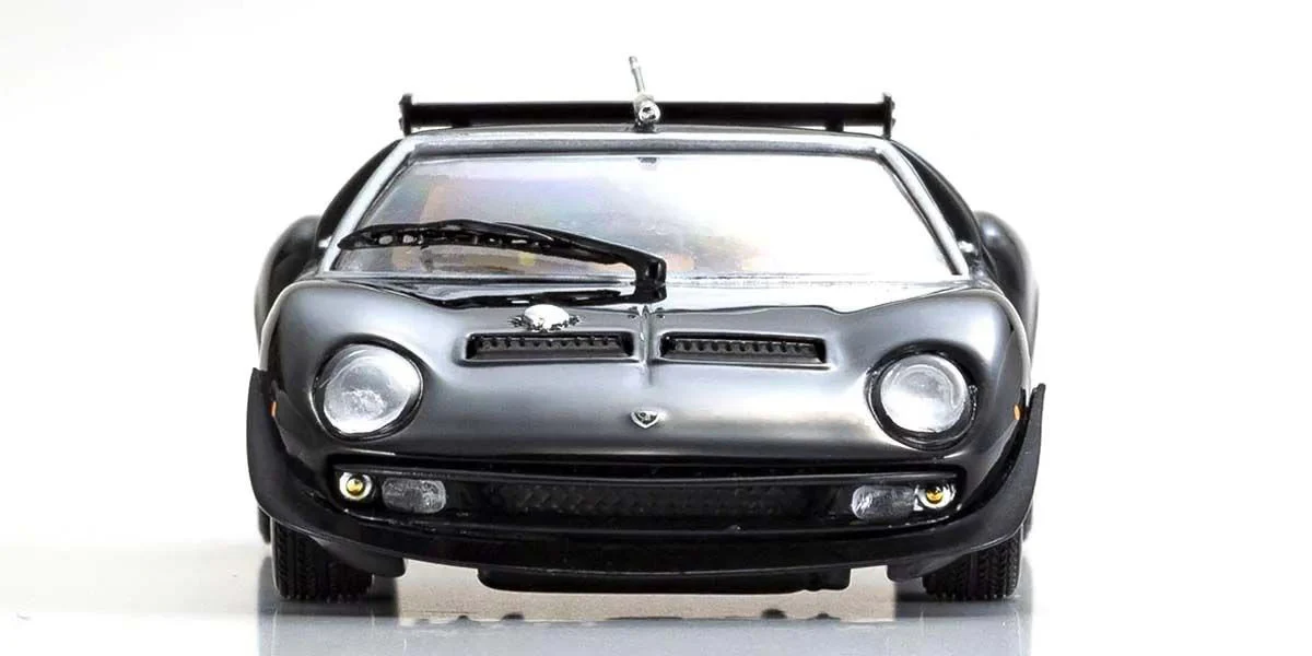 Kyosho Diecast Lamborghini Miura SVR 1970 Noir et Or 1/43 KS03203BKG - Image 4