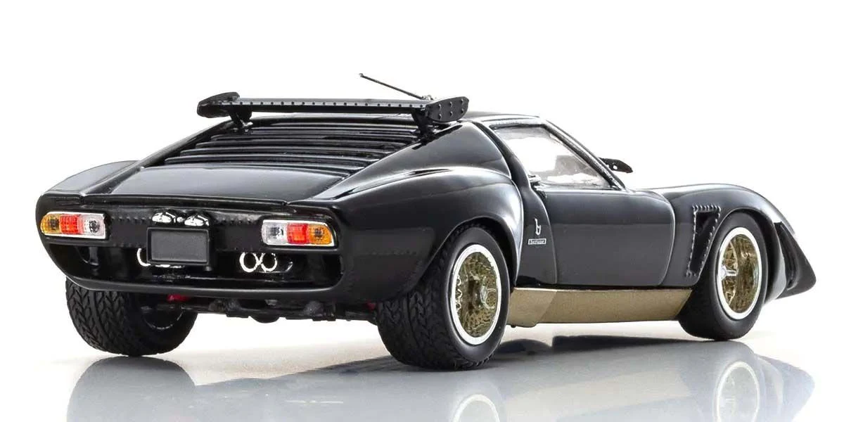 Kyosho Diecast Lamborghini Miura SVR 1970 Noir et Or 1/43 KS03203BKG - Image 7