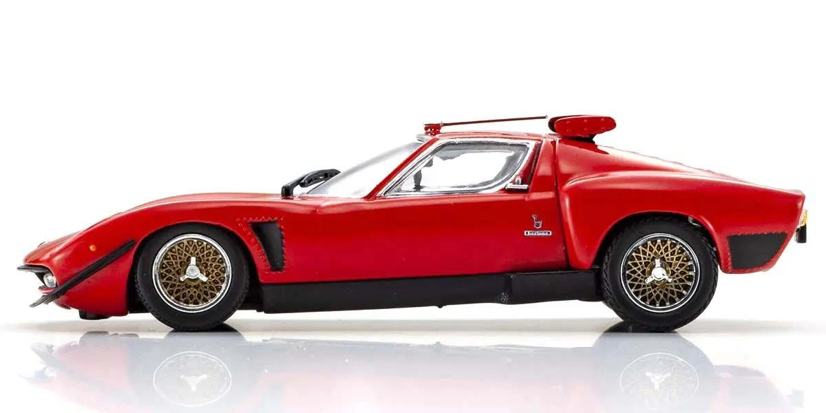 Kyosho Diecast Lamborghini Miura SVR 1970 Rouge1/43 KS03203R - Image 4