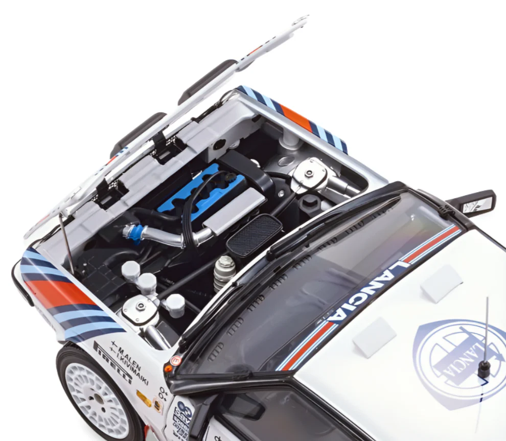 Kyosho Diecast Lancia Delta HF 4WD 1000 Lakes 1987 Team Lancia Nr.4 1/18 KS08960B - Image 2