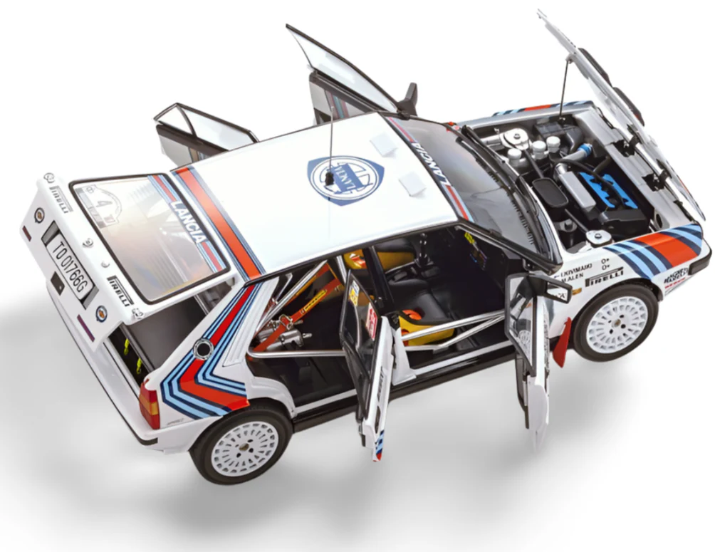 Kyosho Diecast Lancia Delta HF 4WD 1000 Lakes 1987 Team Lancia Nr.4 1/18 KS08960B - Image 3