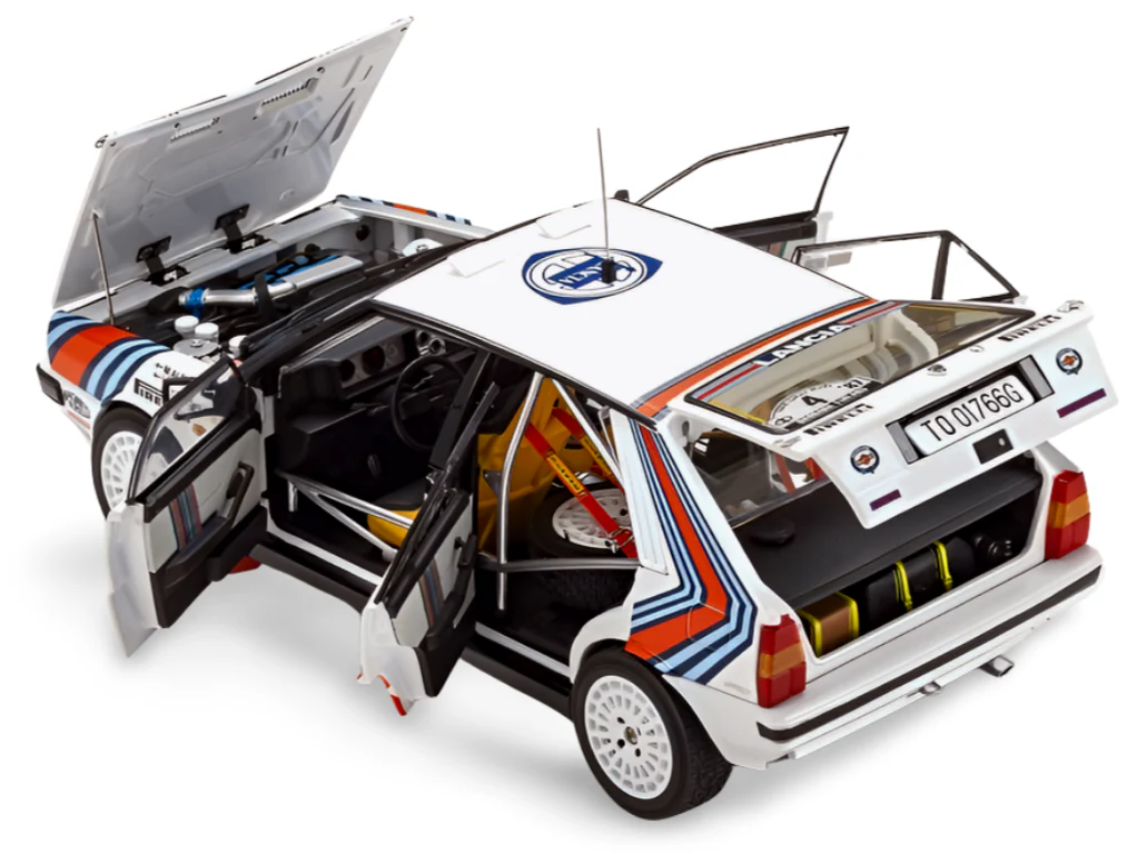 Kyosho Diecast Lancia Delta HF 4WD 1000 Lakes 1987 Team Lancia Nr.4 1/18 KS08960B - Image 5