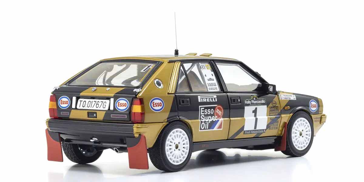 Kyosho Diecast Lancia Delta HF 4WD Rally Piancavallo 1987 Esso N°1 1/18 KS08960D - Image 2