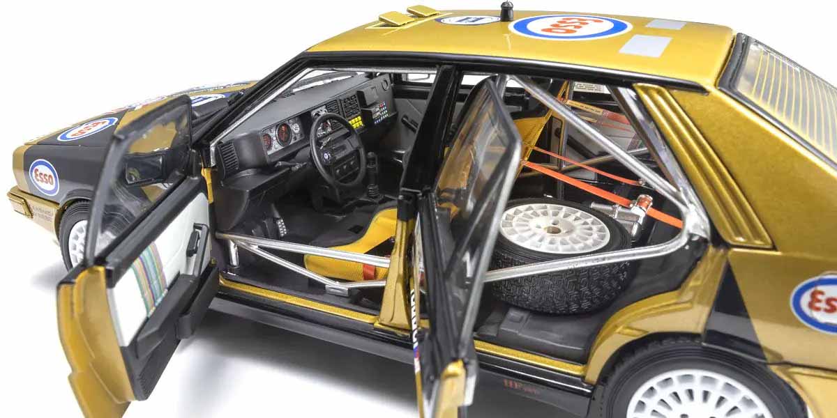 Kyosho Diecast Lancia Delta HF 4WD Rally Piancavallo 1987 Esso N°1 1/18 KS08960D - Image 4