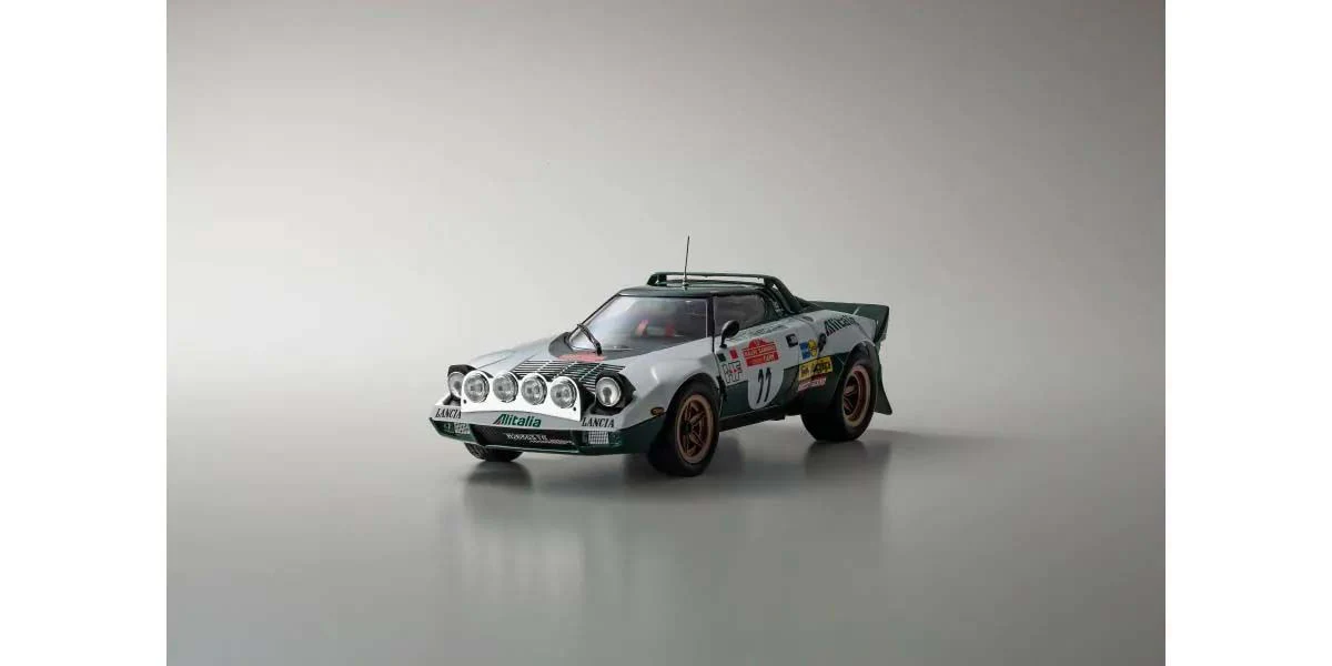 Kyosho Diecast Lancia Stratos HF B.Waldegaard San Remo 1975 Nr.11 1/18 KS08130B - Image 12