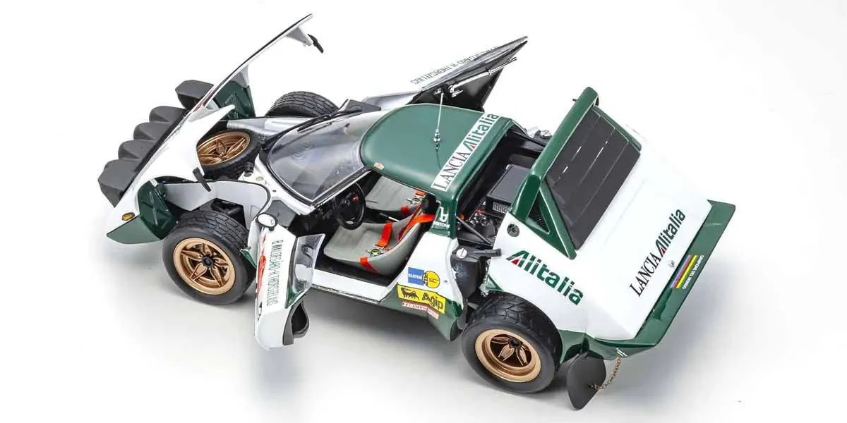 Kyosho Diecast Lancia Stratos HF B.Waldegaard San Remo 1975 Nr.11 1/18 KS08130B - Image 9