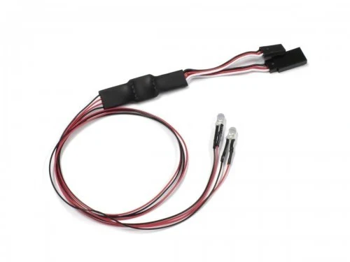 Kyosho Eclairage LED ø5mm Longueur 400mm Blanc (x2) 97054-2C