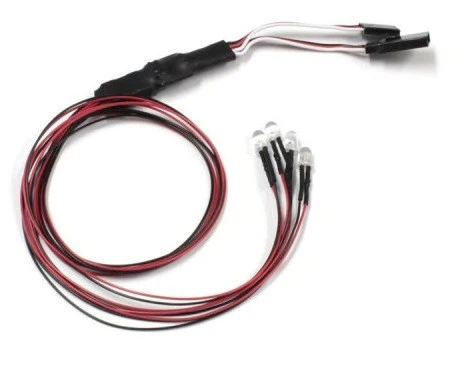 Kyosho Eclairage LED ø5mm Longueur 400mm Rouge 97054-4R-C