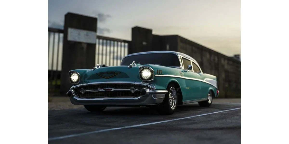 Kyosho Fazer MK2 Readyset Chevy Bel Air Coupe 1957 Turquoise 34433T1B - Image 10
