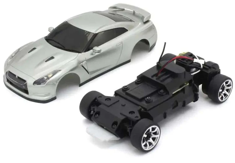 Kyosho First Mini-Z RWD Nissan GT-R R35 Grise 66608A - Image 3